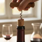 comment déboucher une bouteille de vin rouge