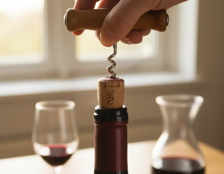 comment déboucher une bouteille de vin rouge